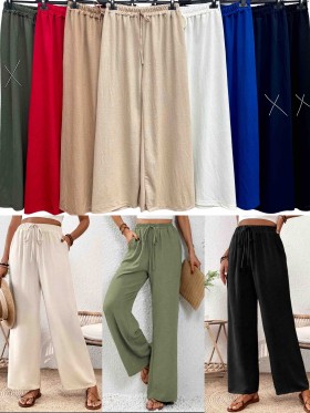 Spodnie do 135cm, biodra do 145cm. damskie Włoskie,size UNI, paczka 6szt,mix kolor