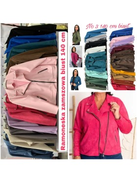 Kurtki Biust do 140cm, damskie Włoskie,size UNI, paczka 6szt,mix kolor