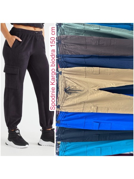 Spodnie biodra 150 cm damskie Włoskie,size UNI, paczka 6szt,mix kolor