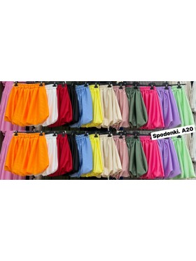 Spodenki damskie Włoskie , Size uni,paczka 6szt,mix kolor