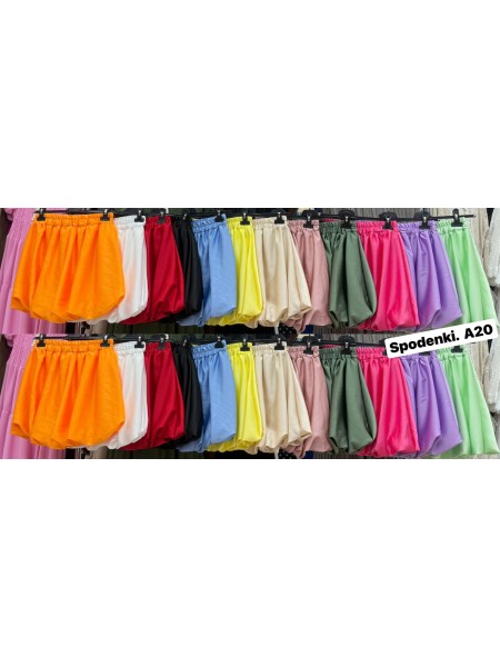 Spodenki damskie Włoskie , Size uni,paczka 6szt,mix kolor