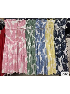 Sukienki damskie Włoskie , Size uni,paczka 6szt,mix kolor