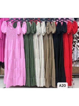 Sukienki damskie Włoskie , Size uni,paczka 6szt,mix kolor
