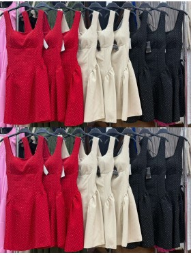 Sukienki damskie Włoskie , Size uni,paczka 6szt,mix kolor