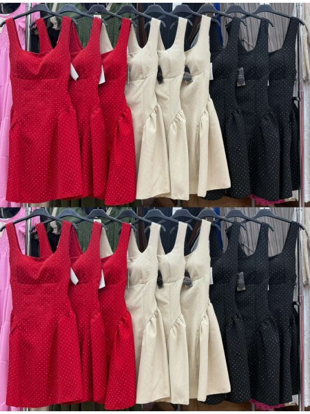 Sukienki damskie Włoskie , Size uni,paczka 6szt,mix kolor
