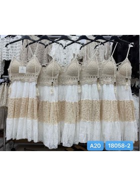 Sukienki damskie Włoskie , Size uni,paczka 6szt,1 kolor