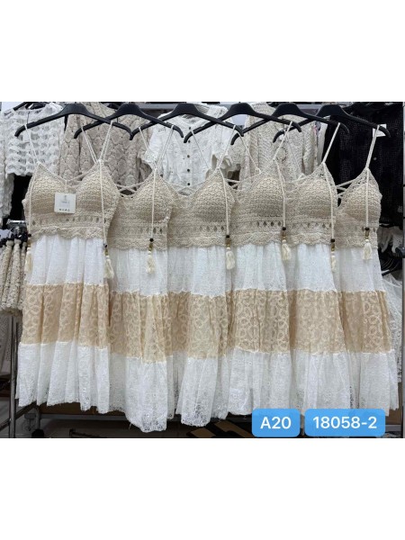 Sukienki damskie Włoskie , Size uni,paczka 6szt,1 kolor