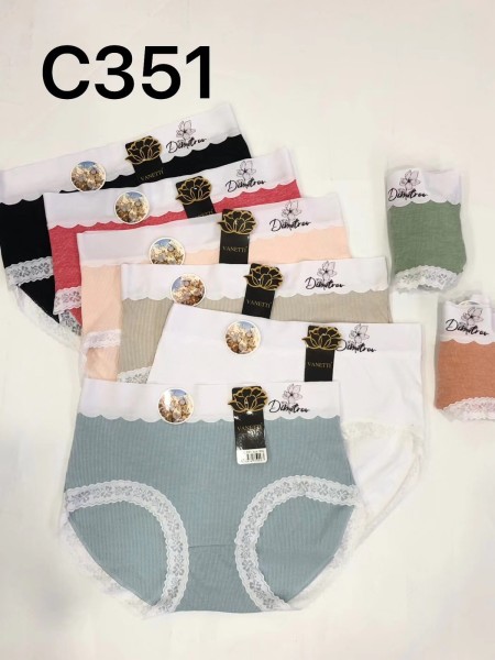 Majtki damskie, size xl-3xl paczka 24szt ,mix kolor