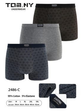 BOKSERKI MĘSKIE .SIZE: M -3XL (24 SZT/PACZKA) KOLOR JAK NA ZDZIĘCIU