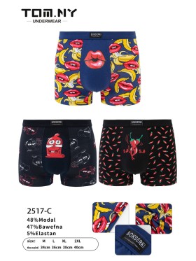BOKSERKI MĘSKIE .SIZE: m -2xl (24 SZT/PACZKA) KOLOR JAK NA ZDZIĘCIU