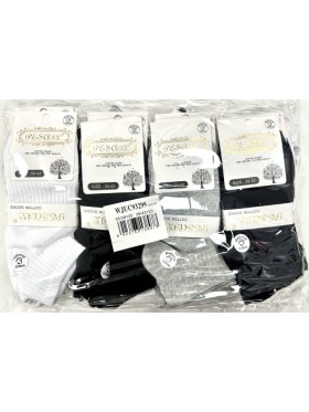 SKARPETY / STOPKI DAMSKIE .SIZE: 35-42, (40PAR/PACZKA) KOLOR JAK NA ZDZIĘCIU