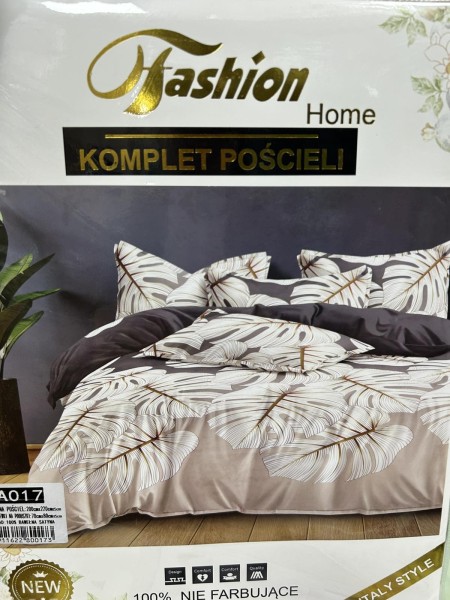 Komplet pościeli 100% satyna - bawełna 3 Częściowy Rozmiar : 200/220cm