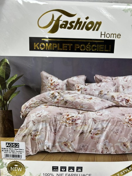 Komplet pościeli 100% satyna - bawełna 3 Częściowy Rozmiar : 200/220cm