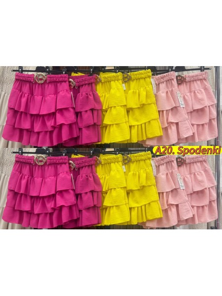 Spodenki damskie Włoskie , Size uni,paczka 6szt,mix kolor