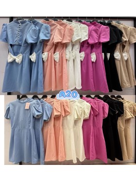 Sukienki damskie Włoskie , Size uni,paczka 6szt,mix kolor
