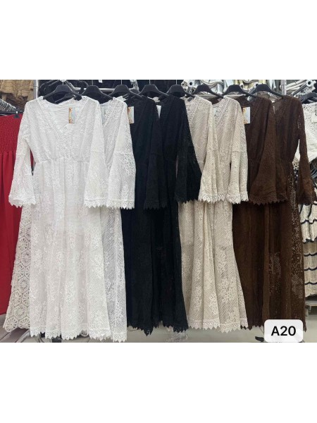Sukienki damskie Włoskie , Size uni,paczka 6szt,mix kolor