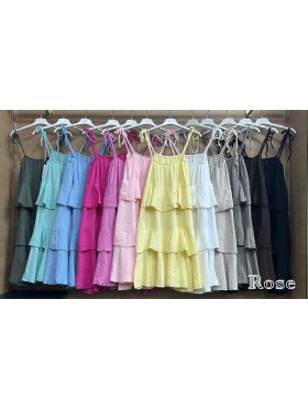 Sukienki damskie Włoskie , Size uni,paczka 6szt,mix kolor