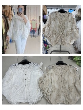 Bluzki damskie wloskie , Size uni,paczka 6szt,mix kolor