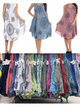 Sukienki damskie wloskie , Size uni,paczka 6szt,mix kolor