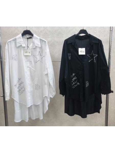 Koszule damskie wloskie , Size uni,paczka 6szt,mix kolor