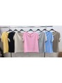 Bluzki damskie wloskie , Size uni,paczka 6szt,mix kolor