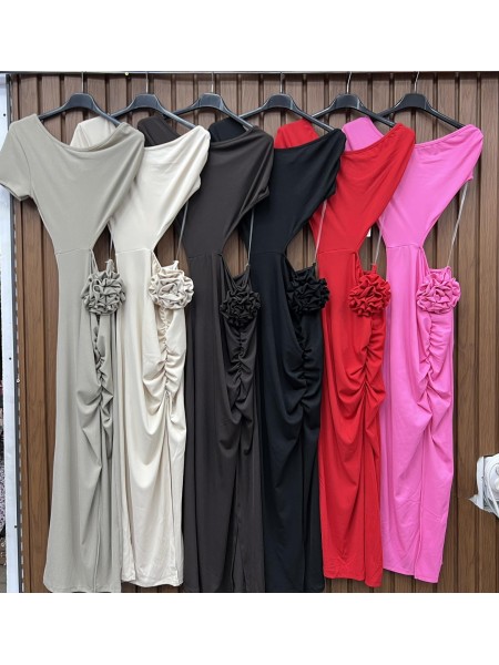Sukienki damskie wloskie , Size uni,paczka 6szt,mix kolor