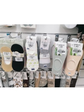 SKARPETY / STOPKI DAMSKIE .SIZE: 35-42, (40PAR/PACZKA) KOLOR JAK NA ZDZIĘCIU