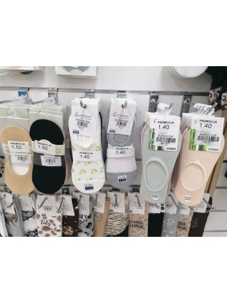 SKARPETY / STOPKI DAMSKIE .SIZE: 35-42, (40PAR/PACZKA) KOLOR JAK NA ZDZIĘCIU