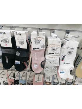 SKARPETY / STOPKI DAMSKIE .SIZE: 35-42, (40PAR/PACZKA) KOLOR JAK NA ZDZIĘCIU