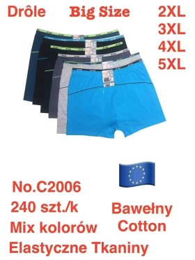 BOKSERKI MĘSKIE .SIZE: 2XL -5XL (24 SZT/PACZKA) KOLOR JAK NA ZDZIĘCIU