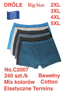 BOKSERKI MĘSKIE .SIZE: 2XL -5XL (24 SZT/PACZKA) KOLOR JAK NA ZDZIĘCIU
