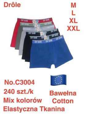 BOKSERKI MĘSKIE .SIZE: m -2xl (24 SZT/PACZKA) KOLOR JAK NA ZDZIĘCIU