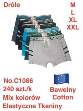 BOKSERKI MĘSKIE .SIZE: m -2xl (24 SZT/PACZKA) KOLOR JAK NA ZDZIĘCIU