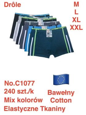 BOKSERKI MĘSKIE .SIZE: m -2xl (24 SZT/PACZKA) KOLOR JAK NA ZDZIĘCIU