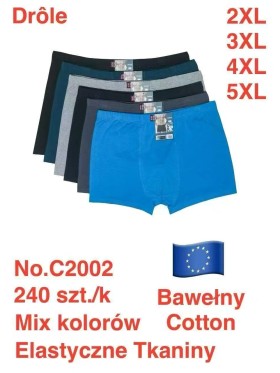 BOKSERKI MĘSKIE .SIZE: 2XL -5XL (24 SZT/PACZKA) KOLOR JAK NA ZDZIĘCIU