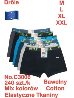 BOKSERKI MĘSKIE .SIZE: m -2xl (24 SZT/PACZKA) KOLOR JAK NA ZDZIĘCIU