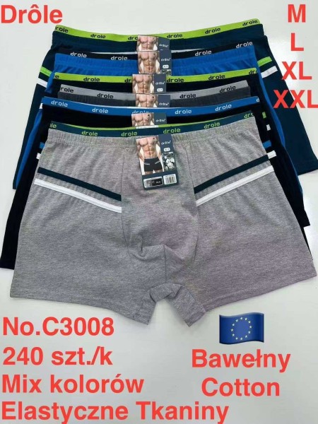 BOKSERKI MĘSKIE .SIZE: m -2xl (24 SZT/PACZKA) KOLOR JAK NA ZDZIĘCIU