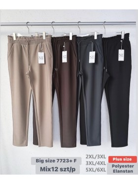 Spodnie damskie , Size 2-6xl,paczka 12szt,mix  kolor