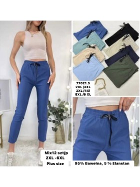 Spodnie damskie , Size 2-6xl,paczka 12szt,mix  kolor