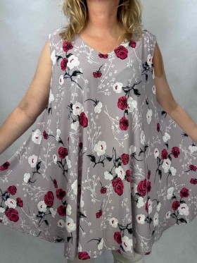 Tuniki damskie Polskie, Size standard, paczka 4szt 1kolor