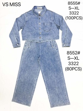 Kurtki jeansowe damskie ,size s-xl, paczka 10szt,