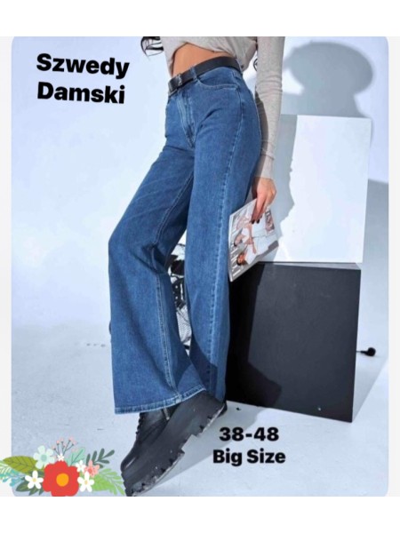 Jeansy damskie ,size 38-48, paczka 12szt,