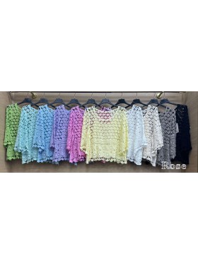 Bluzki damskie Włoskie , Size uni,paczka 6szt,mix kolor
