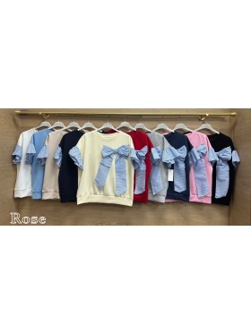 Bluzki damskie Włoskie , Size uni,paczka 6szt,mix kolor