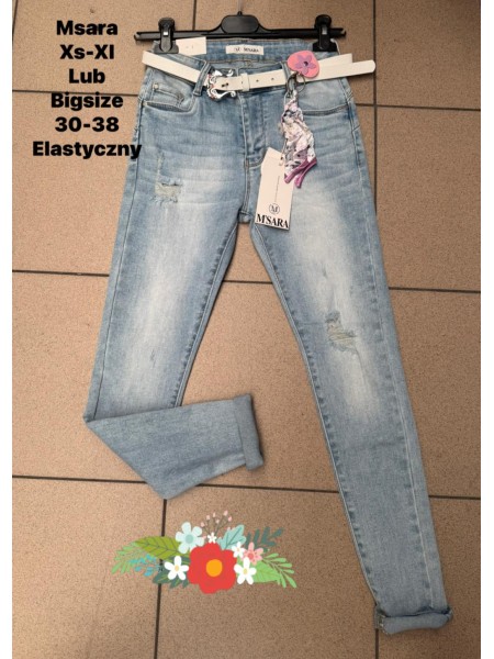 Jeansy damskie M'sara,size 30-38, paczka 10szt,