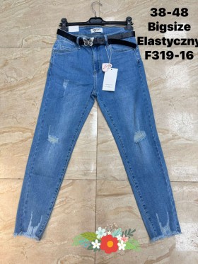 Jeansy damskie ,size 38-48, paczka 12szt,