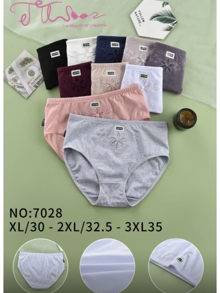 Majtki damskie, size xl-3xl paczka 24szt ,mix kolor