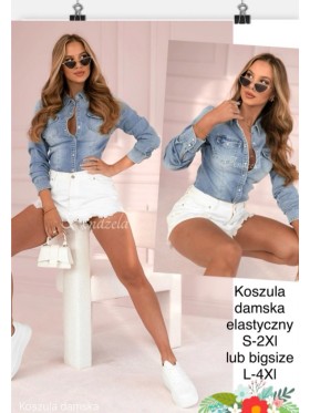 Koszule Jeansowe damskie ,size s-2xl, paczka 10szt,