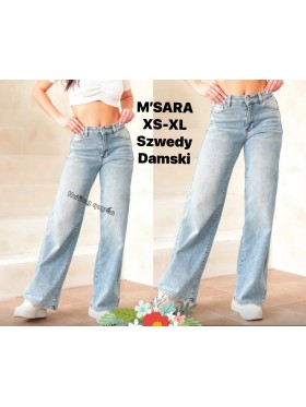 Jeansy damskie M'sara,size xs-xl, paczka 10szt,