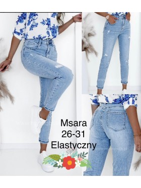 Jeansy damskie M'sara,size 25-31, paczka 12szt,